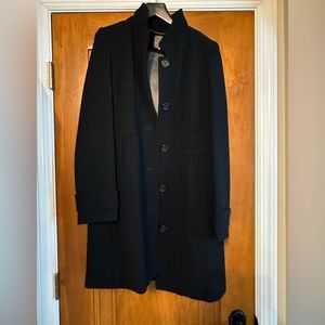 J Crew Double Cloth black coat size 10
